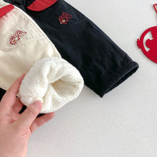 將圖片載入圖庫檢視器 ZDK5673PA-冬季金魚撞色羊駝絨長褲
