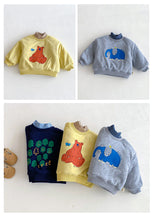 將圖片載入圖庫檢視器 ZDY5259SE-冬季卡通衛衣｜半高領加厚上衣
