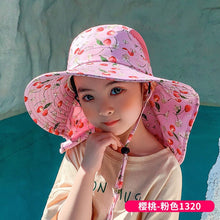 Load image into Gallery viewer, ET-1062AC- Summer large brim thin sun protection bucket hat
