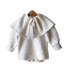 Load image into Gallery viewer, MY9402LS- Autumn and winter detachable shawl + hollow knitted bodysuit 
