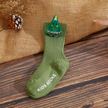 將圖片載入圖庫檢視器 026AC-INS聖誕系列嬰幼兒中筒防滑襪(三雙起批)
