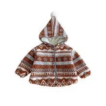 Load image into Gallery viewer, ZDW5108SE-冬季加絨復古提花連帽外套
