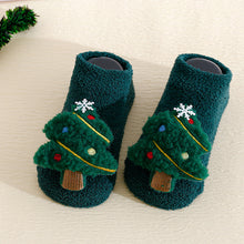 將圖片載入圖庫檢視器 S017AC-秋冬季聖誕寶寶珊瑚絨學步防滑地板襪 (三雙起批)
