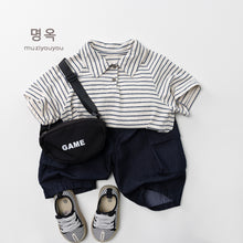 將圖片載入圖庫檢視器 26056SE-春夏｜條紋韓版｜短袖T恤
