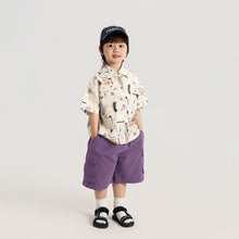 Load image into Gallery viewer, S129SE-夏日滿印純棉短袖襯衫
