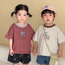 將圖片載入圖庫檢視器 XX260796SE-夏季條紋短袖上衣
