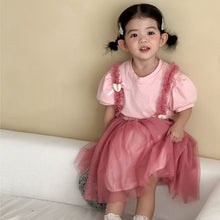 將圖片載入圖庫檢視器 XZ260906TG-夏季短袖紗裙兩件套裝
