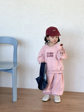 將圖片載入圖庫檢視器 CZ260828TG-春秋季韓版可愛圓領休閒兩件套
