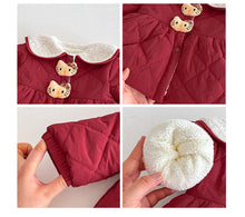 將圖片載入圖庫檢視器 ZDW5702SE-冬季小貓中國風加厚棉外套
