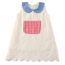 將圖片載入圖庫檢視器 XZ260934TG-夏季｜純棉刺繡｜背心連衣裙套裝
