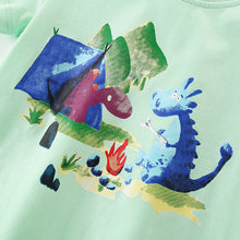 將圖片載入圖庫檢視器 10043TG-夏季男童圓領短袖套裝
