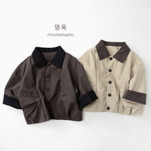 將圖片載入圖庫檢視器 26002SE-春季森系風兒童純棉休閒外套
