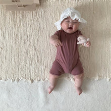 Load image into Gallery viewer, Y9556LS-Summer solid color simple crawling suit 

