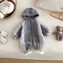 將圖片載入圖庫檢視器 ZDL5185LS-冬季奧粒絨連身衣｜貼標夾棉爬服
