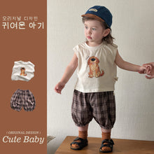 Load image into Gallery viewer, M627035TG-夏季｜卡通無袖｜短褲套裝
