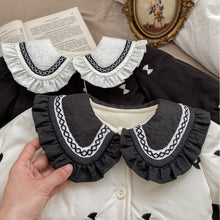 將圖片載入圖庫檢視器 H10018SE-冬季夾棉花邊翻領外套（長款加厚）
