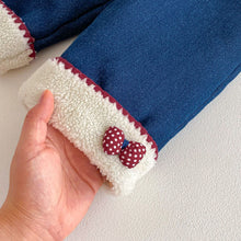 將圖片載入圖庫檢視器 ZDK5708PA-冬季超萌蝴蝶結加絨牛仔長褲
