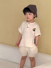 將圖片載入圖庫檢視器 XZ260947TG-夏季｜純棉紗布｜短袖短褲套裝
