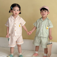 Load image into Gallery viewer, XJ260888JG-夏季｜條紋居家｜睡衣套裝
