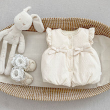 將圖片載入圖庫檢視器 H10669SE-冬季加絨蝴蝶結馬甲&amp;刷絨上衣&amp;喇叭長褲
