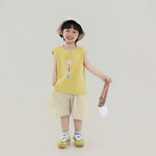 Load image into Gallery viewer, S120SE-夏日純棉卡通無袖上衣
