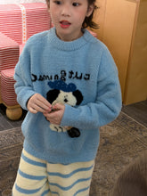 將圖片載入圖庫檢視器 2025D209TG-冬款狗狗條紋珊瑚絨居家兩件套
