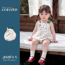 將圖片載入圖庫檢視器 624148LS-夏季｜彩色波點玩偶｜女童吊帶三角哈衣
