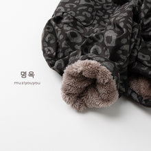 將圖片載入圖庫檢視器 25252PA-冬季豹紋加絨保暖褲
