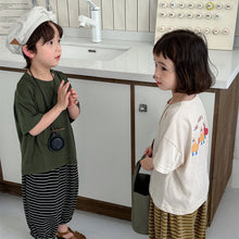 將圖片載入圖庫檢視器 24X06SE-夏季後背四小人印花短袖T
