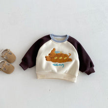 Load image into Gallery viewer, ZDY5221SE-冬季拼袖動物拼布長袖上衣
