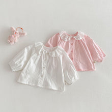 Load image into Gallery viewer, ZCK6067LS-春季刺繡背帶長褲&amp;娃娃上衣
