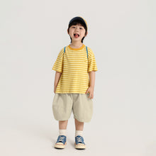 將圖片載入圖庫檢視器 S1212SE-夏季｜條紋寬鬆｜男童短袖T恤
