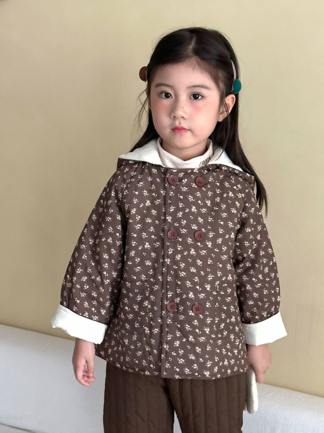 DM250617SE-秋冬季精靈帽加厚棉服外套