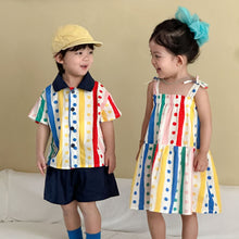 Load image into Gallery viewer, XQ260731TG-夏季｜波點印花｜襯衫套裝
