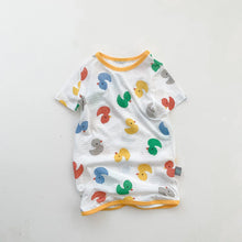 將圖片載入圖庫檢視器 WH71801LS-兒童睡衣家居服寶寶睡衣兒童睡裙薄款女童睡裙
