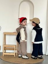 將圖片載入圖庫檢視器 CZ260890TG-春秋季連帽辦拉鍊背心休閒三件套裝
