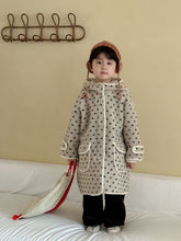 Load image into Gallery viewer, DW250618SE-秋冬季圓點羊羔毛中版長口袋連帽外套
