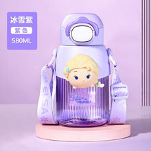 Load image into Gallery viewer, 4509AC-Cartoon food grade tritan big belly water cup with straw 
