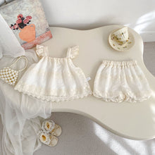 Load image into Gallery viewer, H10693LS-夏季｜飛袖甜美｜短褲套裝
