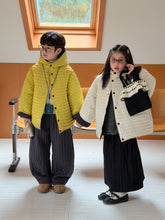 將圖片載入圖庫檢視器 2025D191SE-冬季韓版立領壓紋加厚休閒連帽外套
