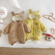 將圖片載入圖庫檢視器 ZDL5067LS-冬季小狗連身衣｜夾棉連帽爬服
