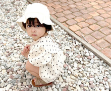 Load image into Gallery viewer, 6190LS-Summer Korean style polka dot bodysuit 
