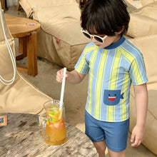 將圖片載入圖庫檢視器 43003TG-夏季｜卡通鯊魚｜分體泳衣泳褲套裝
