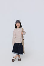 將圖片載入圖庫檢視器 BB2624PCW-秋日條紋連帽長袖上衣
