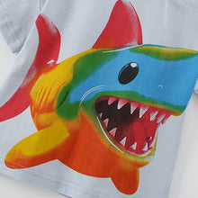 將圖片載入圖庫檢視器 10170TG-夏季男童圓領短袖家居套裝
