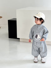 Load image into Gallery viewer, ZQT5256TG-秋季立領貼布狗狗長袖兩件套
