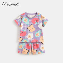 將圖片載入圖庫檢視器 111064JG-夏季圓領家居服套裝
