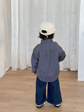 將圖片載入圖庫檢視器 CC260843SE-春秋季純棉條紋長袖襯衫
