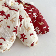 將圖片載入圖庫檢視器 ZDW5692SE-冬季滿版小馬印花加厚夾棉外套
