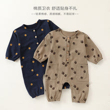 Load image into Gallery viewer, D24460LS-秋季圓領雙口袋爬服
